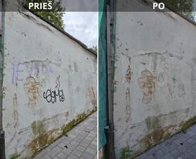 Spec. valymas: grafičių, fasado, sniego ir kt. / Profesionalus paviršių valymas. / Darbų pavyzdys ID 3429590