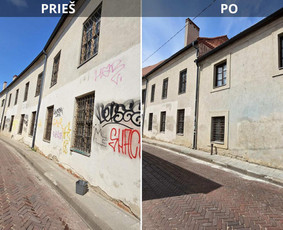 Spec. valymas: grafičių, fasadų, trinkelių ir dažymas. - Grafiti plovimas - 1 Grafiti plovimas - Spec. valymas: grafičių, fasadų, trinkelių ir dažymas. - 1