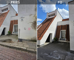 Spec. valymas: grafičių, fasado, sniego ir kt. / Profesionalus paviršių valymas. / Darbų pavyzdys ID 3429596