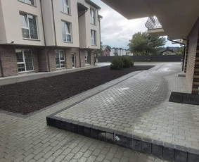 Trinkelių klojimas, kelių tiesimas - Aplinkos tvarkymas, apželdinimas - 1 Aplinkos tvarkymas, apželdinimas - Trinkelių klojimas, kelių tiesimas - 1