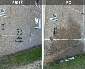 Spec. valymas: grafičių, fasado, sniego ir kt. / Profesionalus paviršių valymas. / Darbų pavyzdys ID 3429640