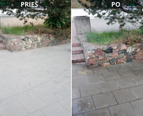 Spec. valymas: grafičių, fasado, sniego ir kt. / Profesionalus paviršių valymas. / Darbų pavyzdys ID 3429674