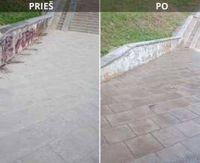 Spec. valymas: grafičių, fasado, sniego ir kt. / Profesionalus paviršių valymas. / Darbų pavyzdys ID 3429678