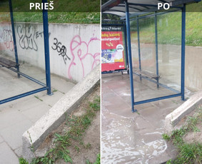 Spec. valymas: grafičių, fasado, sniego ir kt. / Profesionalus paviršių valymas. / Darbų pavyzdys ID 3429680