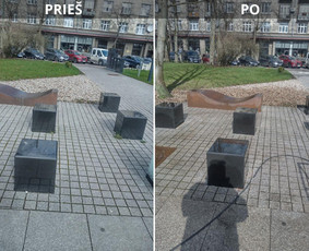 Spec. valymas: grafičių, fasado, sniego ir kt. / Profesionalus paviršių valymas. / Darbų pavyzdys ID 3431036