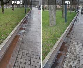 Spec. valymas: grafičių, fasado, sniego ir kt. / Profesionalus paviršių valymas. / Darbų pavyzdys ID 3431038