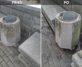 Spec. valymas: grafičių, fasado, sniego ir kt. / Profesionalus paviršių valymas. / Darbų pavyzdys ID 3431112