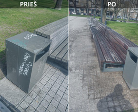 Spec. valymas: grafičių, fasado, sniego ir kt. / Profesionalus paviršių valymas. / Darbų pavyzdys ID 3431126
