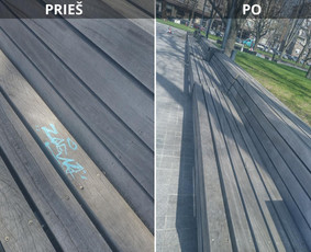 Spec. valymas: grafičių, fasado, sniego ir kt. / Profesionalus paviršių valymas. / Darbų pavyzdys ID 3431136