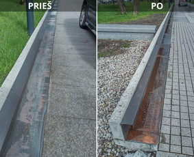 Spec. valymas: grafičių, fasado, sniego ir kt. / Profesionalus paviršių valymas. / Darbų pavyzdys ID 3431152