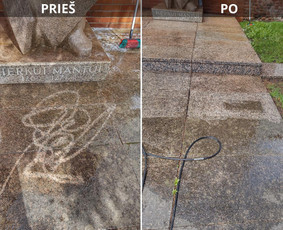 Spec. valymas: grafičių, fasado, sniego ir kt. / Profesionalus paviršių valymas. / Darbų pavyzdys ID 3431164
