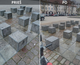 Spec. valymas: grafičių, fasado, sniego ir kt. / Profesionalus paviršių valymas. / Darbų pavyzdys ID 3431302
