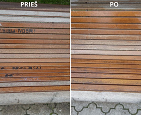 Spec. valymas: grafičių, fasado, sniego ir kt. / Profesionalus paviršių valymas. / Darbų pavyzdys ID 3431308
