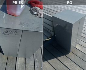 Spec. valymas: grafičių, fasado, sniego ir kt. / Profesionalus paviršių valymas. / Darbų pavyzdys ID 3431330
