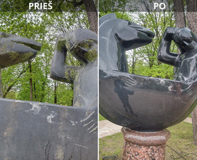Spec. valymas: grafičių, fasado, sniego ir kt. / Profesionalus paviršių valymas. / Darbų pavyzdys ID 3431430