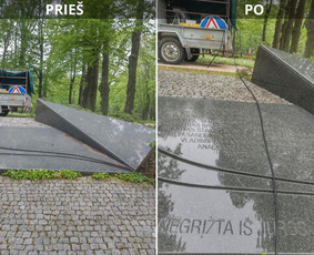 Spec. valymas: grafičių, fasado, sniego ir kt. / Profesionalus paviršių valymas. / Darbų pavyzdys ID 3431450
