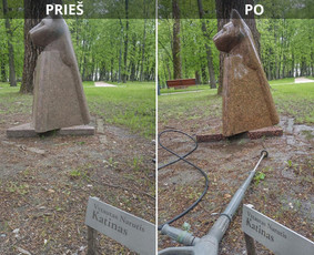 Spec. valymas: grafičių, fasado, sniego ir kt. / Profesionalus paviršių valymas. / Darbų pavyzdys ID 3431514