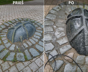 Spec. valymas: grafičių, fasado, sniego ir kt. / Profesionalus paviršių valymas. / Darbų pavyzdys ID 3431556