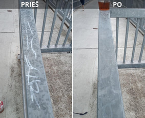 Spec. valymas: grafičių, fasado, sniego ir kt. / Profesionalus paviršių valymas. / Darbų pavyzdys ID 3431728