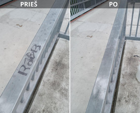 Spec. valymas: grafičių, fasado, sniego ir kt. / Profesionalus paviršių valymas. / Darbų pavyzdys ID 3431736