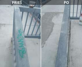Spec. valymas: grafičių, fasado, sniego ir kt. / Profesionalus paviršių valymas. / Darbų pavyzdys ID 3431742