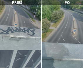 Spec. valymas: grafičių, fasado, sniego ir kt. / Profesionalus paviršių valymas. / Darbų pavyzdys ID 3431744