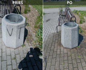 Spec. valymas: grafičių, fasado, sniego ir kt. / Profesionalus paviršių valymas. / Darbų pavyzdys ID 3431856