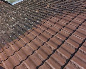 Fasadų,stogų ir kitų paviršių plovimas, srautinis valymas. / Švaros DNR / Darbų pavyzdys ID 3433566