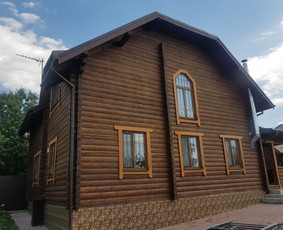 Rąstinių namų restauracija: dažymas, hermetizavimas / Vasyl Sheremet / Darbų pavyzdys ID 3433596