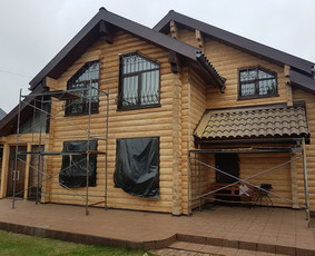 Rąstinių namų restauracija: dažymas, hermetizavimas / Vasyl Sheremet / Darbų pavyzdys ID 3433618