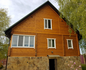 Rąstinių namų restauracija: dažymas, hermetizavimas / Vasyl Sheremet / Darbų pavyzdys ID 3433630