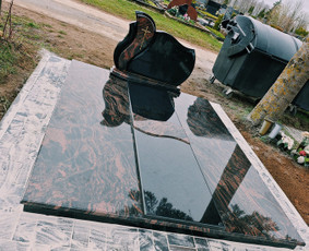 Kapų tvarkymas, priežiūra - Paminklai, Kapo dengimas plokštėmis - 1