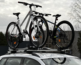 Stogo bagažinių nuoma - Thule dviračių laikiklių nuoma - 1