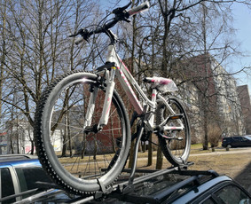 Stogo bagažinių nuoma - Thule dviračių laikiklių nuoma - 3