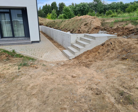 Pamatų įrengimas, atraminės sienelės, mūro darbai. / Remigijus Voevuckis; Edgaras Masilionis / Darbų pavyzdys ID 3438594