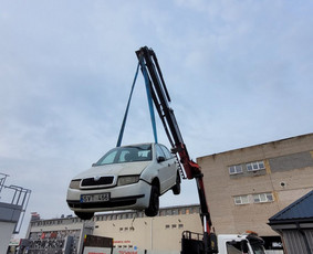 Kroviniu pervezimas fiskaru, žemagrindė puspriekabė, tralas / UAB Automera / Darbų pavyzdys ID 3440794