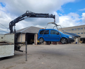 Kroviniu pervezimas fiskaru, žemagrindė puspriekabė, tralas / UAB Automera / Darbų pavyzdys ID 3440802