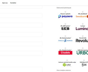Svetainių kūrimas, administravimas, Seo paslaugos - Mokėjimo sistemų pajungimas - 1 Mokėjimo sistemų pajungimas - Svetainių kūrimas, administravimas, Seo paslaugos - 1
