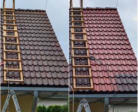 Fasadų,stogų ir kitų paviršių plovimas, srautinis valymas. / Švaros DNR / Darbų pavyzdys ID 3445362