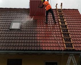 Fasadų,stogų ir kitų paviršių plovimas, srautinis valymas. / Švaros DNR / Darbų pavyzdys ID 3445366