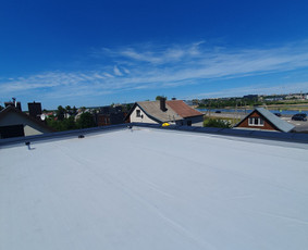 Plokščių Stogų Dengimas Pvc, Epdm ir bitumine Danga / Tvirti stogai / Darbų pavyzdys ID 3446034