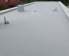 Plokščių Stogų Dengimas Pvc, Epdm ir bitumine Danga / Tvirti stogai / Darbų pavyzdys ID 3446014