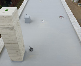 Plokščių Stogų Dengimas Pvc, Epdm ir bitumine Danga / Tvirti stogai / Darbų pavyzdys ID 3446012