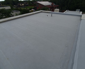 Plokščių Stogų Dengimas Pvc, Epdm ir bitumine Danga / Tvirti stogai / Darbų pavyzdys ID 3446010