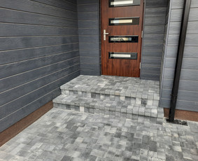 Trinkelių dėjimas, pagrindų paruošimas, bortų betonavimas / MB Vlaregma / Darbų pavyzdys ID 3446236
