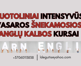 Šneakamosios ir verslo anglų kalbos kursai online / Laima Degutienė / Darbų pavyzdys ID 3448352