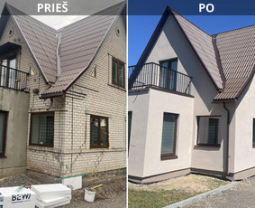 Fasadų šiltinimo ir apdailos darbai / Fasadų Šiltinimas / Darbų pavyzdys ID 3449592