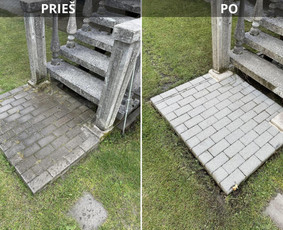 Trinkelių, kiemo dangų ir kitų paviršių plovimas / Trinkeliu švara / Darbų pavyzdys ID 3451380