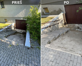 Trinkelių, kiemo dangų ir kitų paviršių plovimas / Trinkeliu švara / Darbų pavyzdys ID 3451382