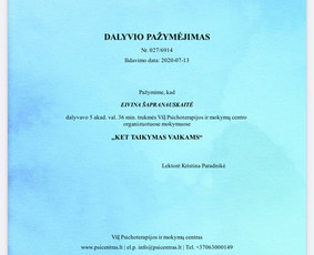 Psichoterapeutė Eivina Vasiljevienė (Ket kryptis) / Eivina Vasiljevienė / Darbų pavyzdys ID 3455160